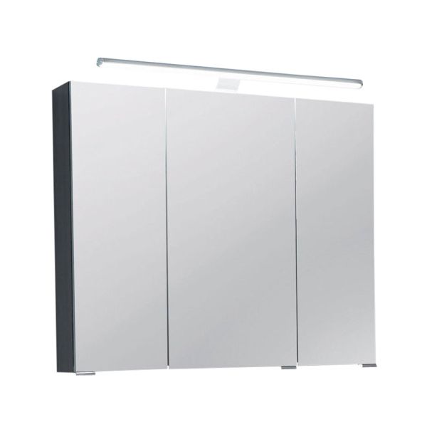 Puris Vuelta Spiegelschrank Serie A mit LED Aufbauleuchte 90 cm breit