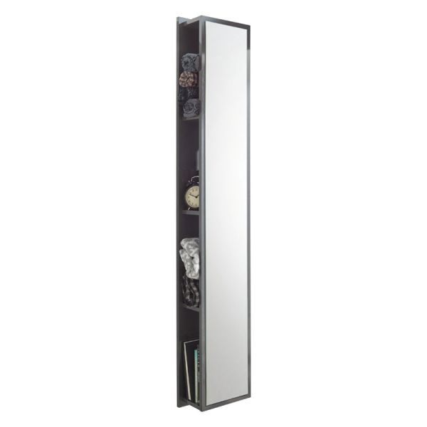 Puris Quada Hochschrank - 30 cm, mit Spiegelfläche