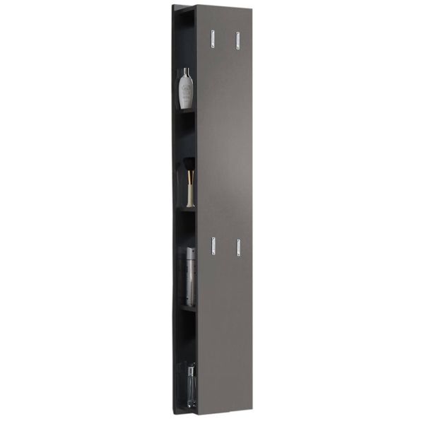 Puris Quada Hochschrank - 30 cm, 4 Funktionshaken