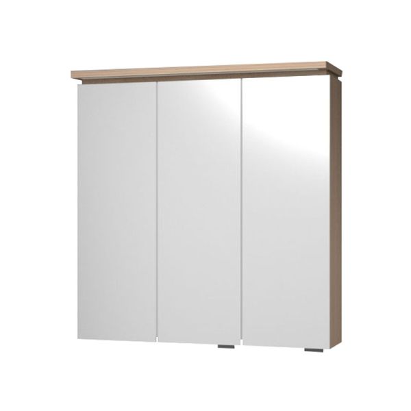 Puris Quada Spiegelschrank 70 cm mit Gesimsboden