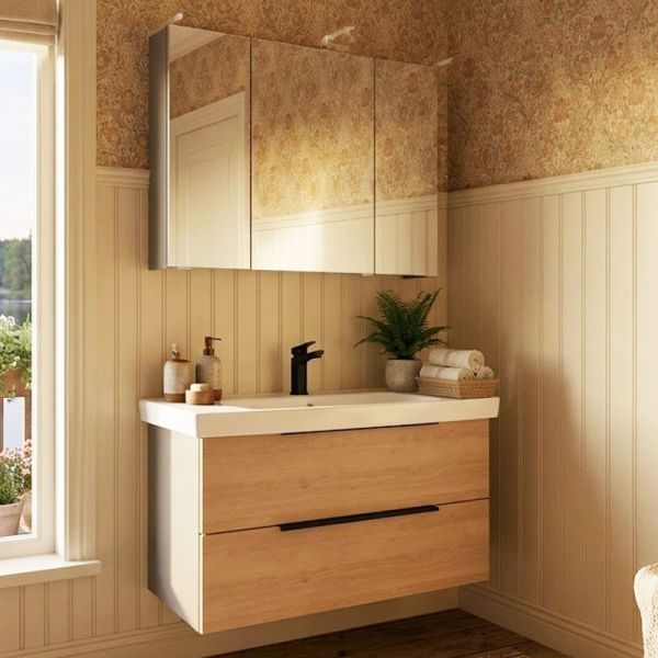 Puris Fine Line Badmöbel Set - 95 cm Ambiente
