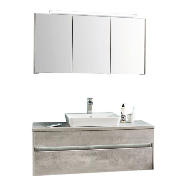 Puris Unique Badmöbel Set 3 - 120 cm mit Spiegelschrank