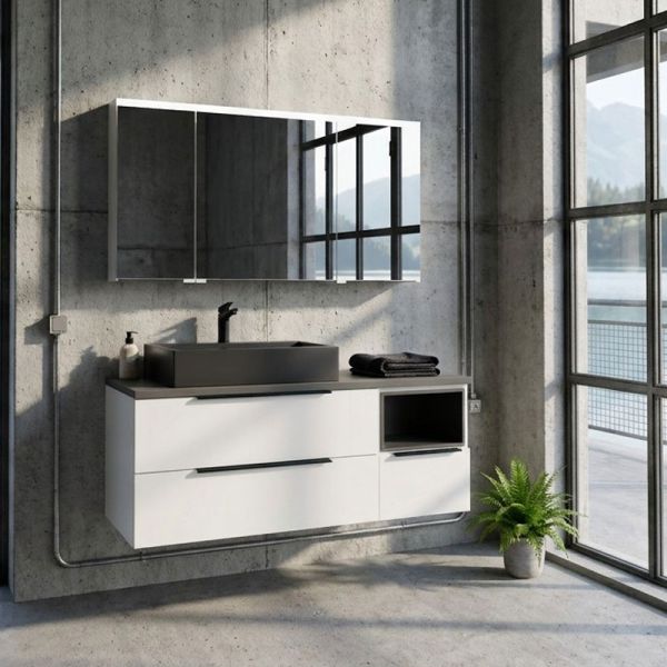 Puris Aspekt Waschtisch mit Unterschrank - 130 cm Ambiente