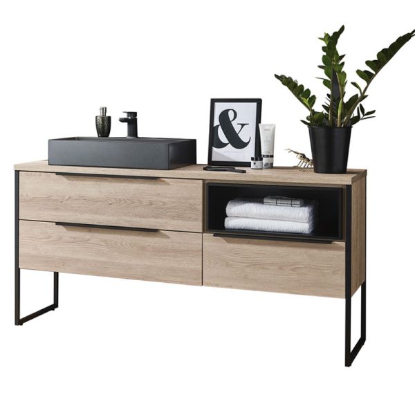 Puris Aspekt Waschtisch mit Unterschrank - 155 cm