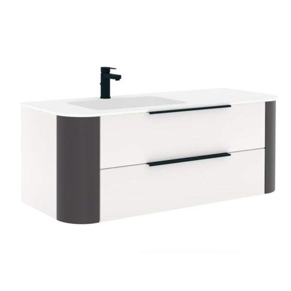 Puris Veluna Waschtisch mit Unterschrank Set 8 - 132 cm