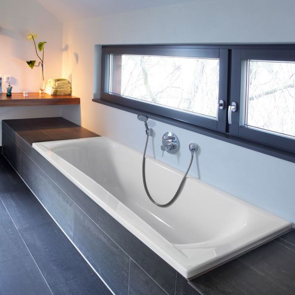 Repabad Arosa Rechteck-Badewanne 180 - Acryl, in Weiß, Ambiente