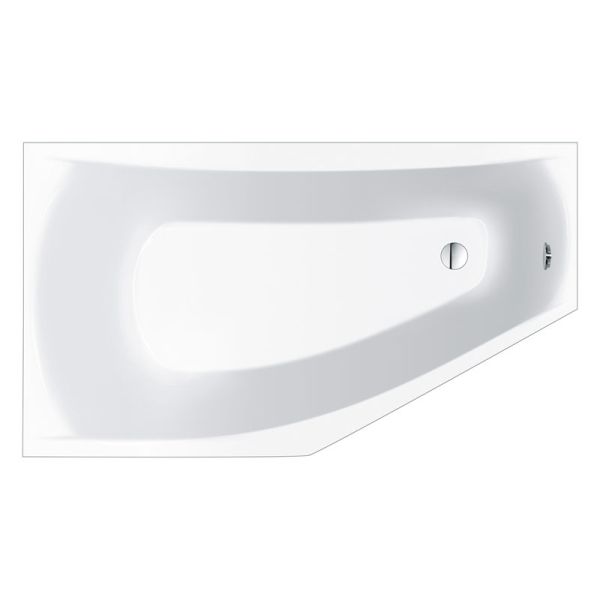 Repabad Arosa Eck-Badewanne Eco - 160/90 rechts - Acryl, in Weiß