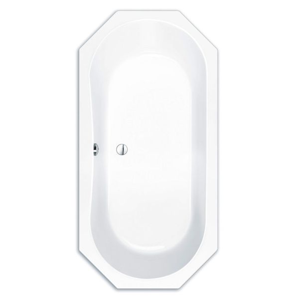 Repabad Helios Achteck-Badewanne 180 - Acryl, in Weiß
