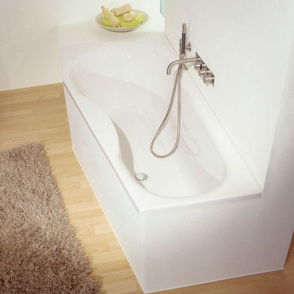 Repabad Tika Raumspar-Badewanne 170 rechts - Acryl, in Weiß, Ambiente
