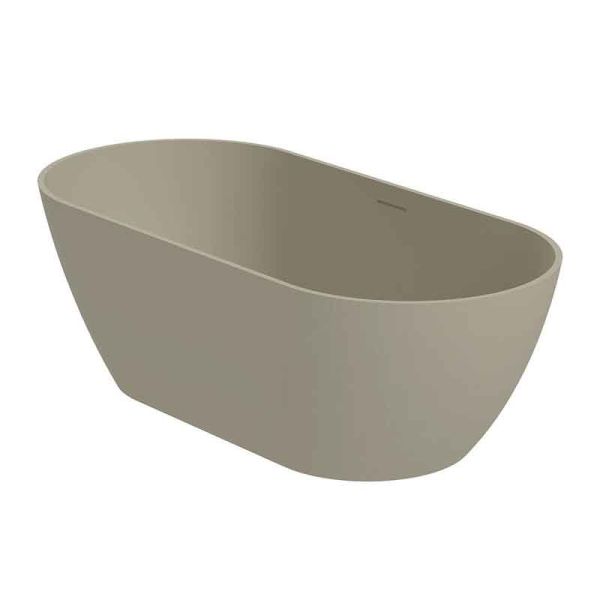 Riho Solid Surface Oval-Badewanne Bilbao Pebble Grey