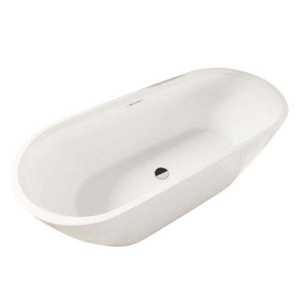 Riho Freistehende Badewanne Inspire - Acryl - 180 x 80 cm, Farbe: Weiß