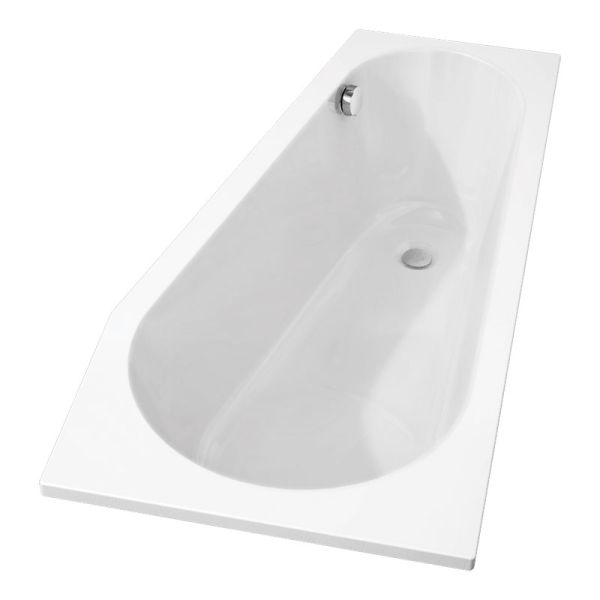 Riho Badewannen Raumspar-Badewanne Delta Rechts - Acryl - 150 x 80 cm