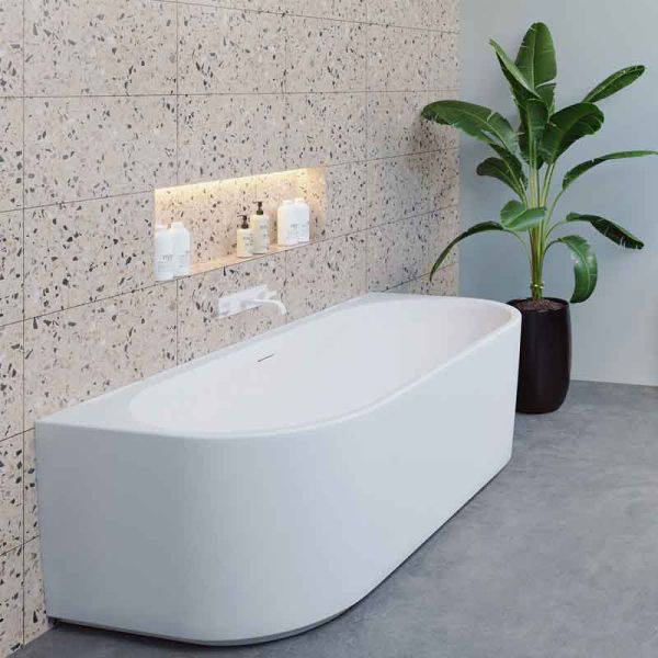 Riho Freistehende Badewanne Desire Back2Wall - Acryl - 180 x 84 cm, Ambiente