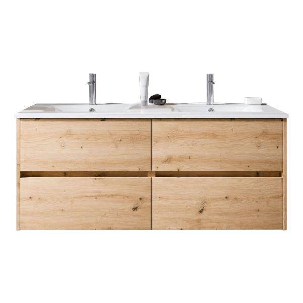 Riho Porto Wave Waschtisch mit Unterschrank 9 - 121 cm Eiche hell