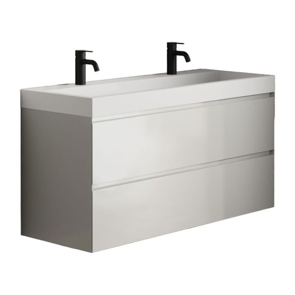 Riho Spring-UP Vow Doppelwaschtisch mit Unterschrank Set - 120 cm