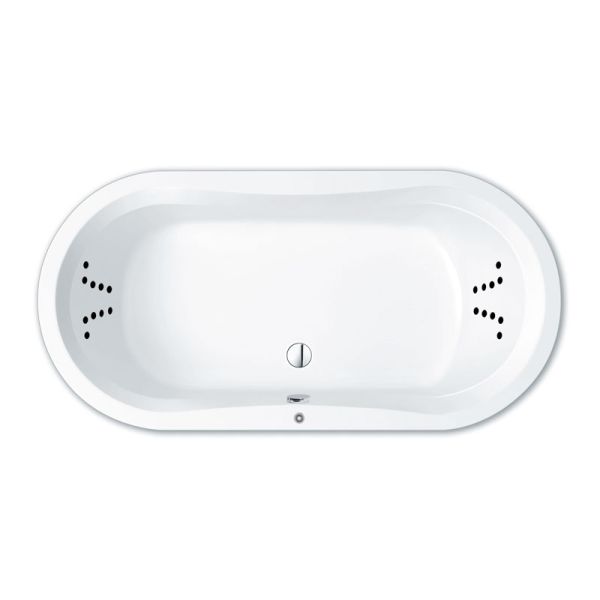 Repabad Pluto Oval 180 x 90 cm, mit Aquapunktur
