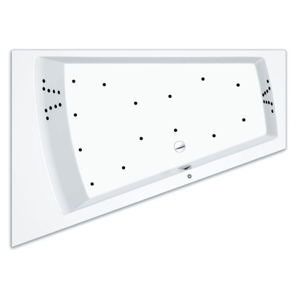 Repabad Genf Duo 180 x 130_65 cm rechts, mit Aqua-Comfort