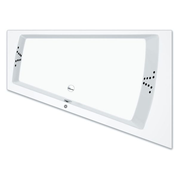 Repabad Livorno 175 x 120_65 cm Duo links, mit Aquapunktur