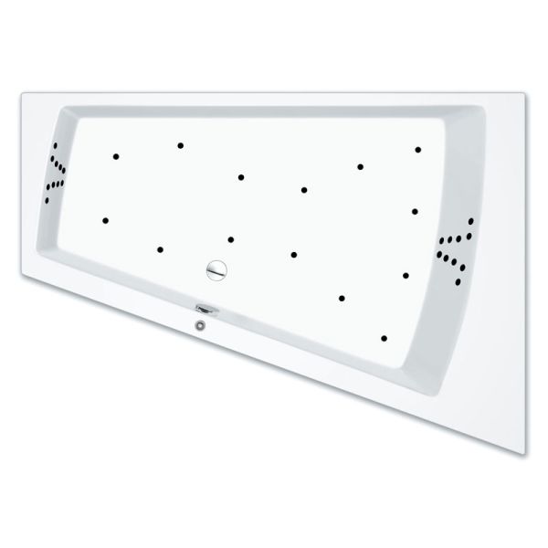Repabad Livorno 175 x 120_65 cm Duo links, mit Aqua-Comfort