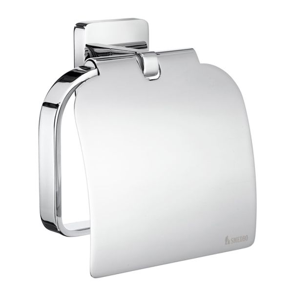 Smedbo ICE Toilettenpapierhalter mit Deckel Verchromt