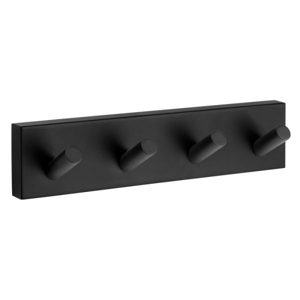 Smedbo HOUSE Viererhakenleiste Schwarz