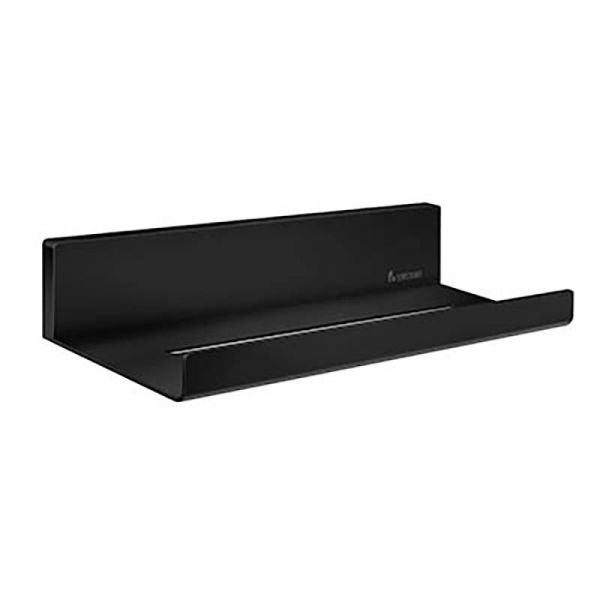 Smedbo SIDELINE Duschablage - mit Wandplatte, Messing Schwarz
