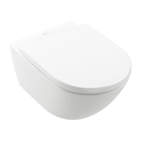 Combi-Pack spülrandlos, wandhängend, Weiß Alpin CeramicPlus
