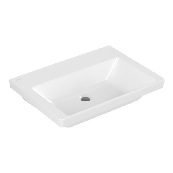 Villeroy und Boch Subway 3.0 Waschtisch 65 cm, ohne Hahnloch, ohne Überlauf