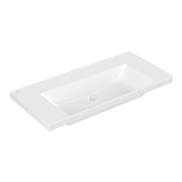 Villeroy und Boch Subway 3.0 Waschtisch 100 cm, ohne Hahnloch, ohne Überlauf