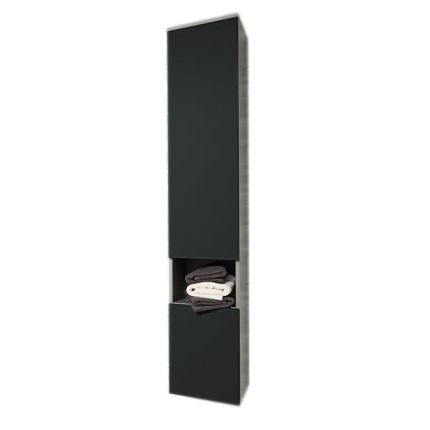 Badea Ergänzungsmöbel Hochschrank 30 cm, 2 Türen, 1 offenes Fach