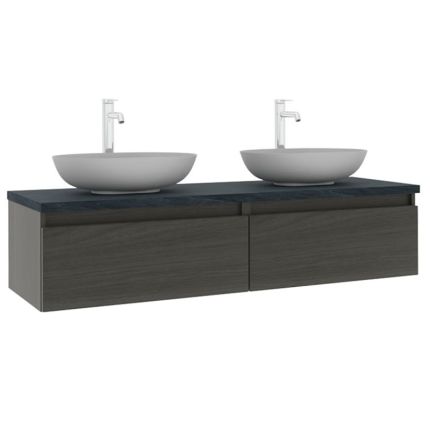 b collection b solid Waschtisch mit Unterschrank Set 15 - 140,8 cm