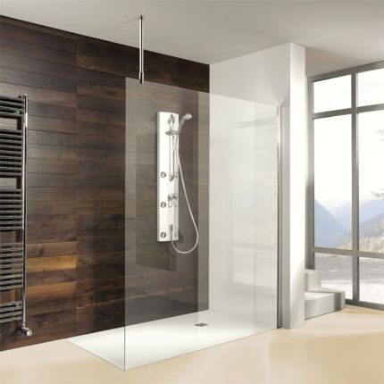 Breuer Entra Walk In Dusche - Duschwand alleinstehend 120 cm Ambiente 1
