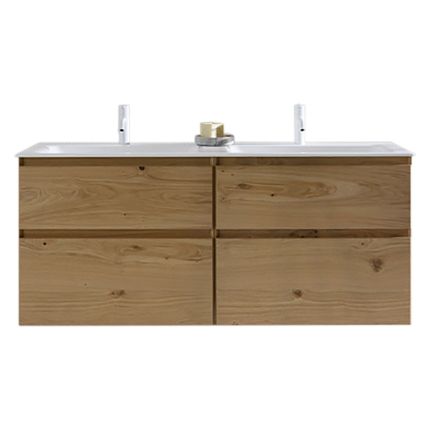 Burgbad Accura Doppelwaschtisch mit Unterschrank Set 142 cm