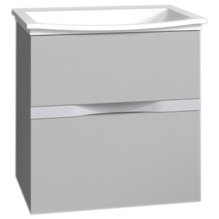 Burgbad Orell Mineralguss-Waschtisch und Unterschrank 63 cm