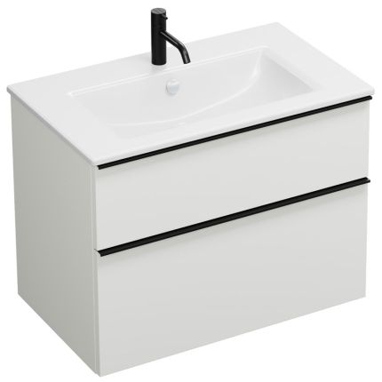 Burgbad Eqio Waschtisch mit Unterschrank Slim Set 2 - 82 cm