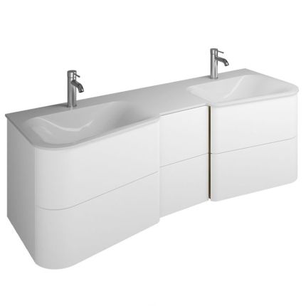 Burgbad Badu Waschtisch mit Unterschrank Set 8 - 152 cm