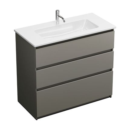 Burgbad LIN20 Waschtisch mit Unterschrank Set 103 cm