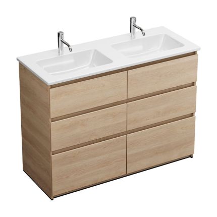 Burgbad LIN20 Waschtisch mit Unterschrank Set 123 cm M26