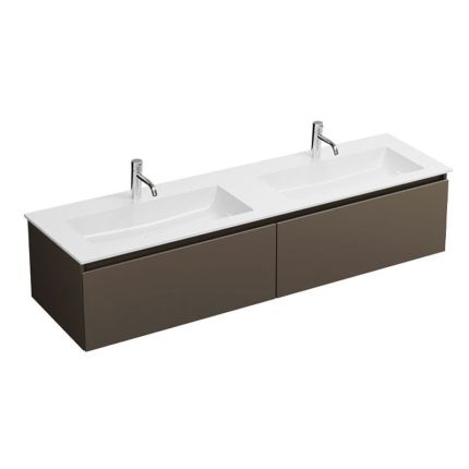 Burgbad LIN20 Doppelwaschtisch mit Unterschrank Set 162 cm Skizze