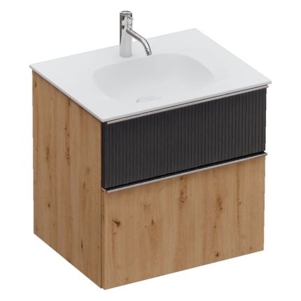 Burgbad Fiumo 2.0 Waschtisch mit Unterschrank Set - 62 cm