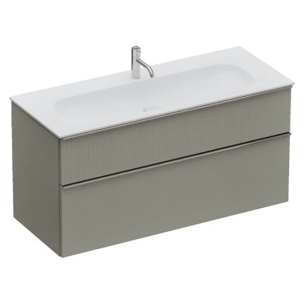 Burgbad Fiumo 2.0 Waschtisch mit Unterschrank Set - 122 cm