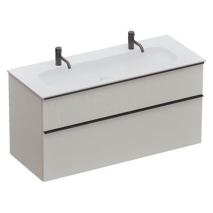 Burgbad Fiumo 2.0 Waschtisch mit Unterschrank Set - 122 cm