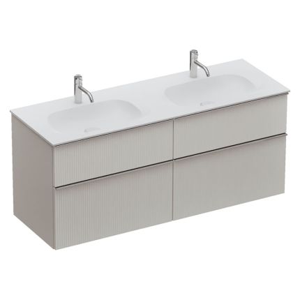 Burgbad Fiumo 2.0 Waschtisch mit Unterschrank Set - 142 cm