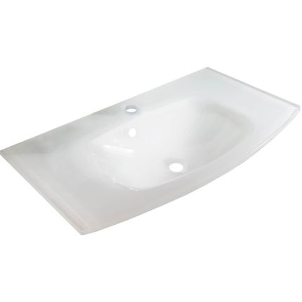 Fackelmann Verona Möbelwaschtisch / Glasbecken - 80,1 cm