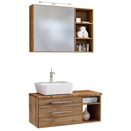 Held Möbel Davos Badmöbel Set 24 - 90 cm