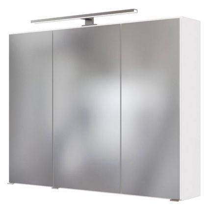 Held Möbel Garda Spiegelschrank 3D - 100 cm, 3 Türen