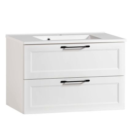 Held Möbel Lugo Waschtisch mit Unterschrank 80 cm Front