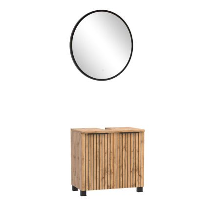 Held Möbel Ashton Badmöbel Set - 60 cm, Flächenspiegel