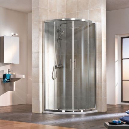 HSK Favorit Runddusche mit 2 Gleittüren