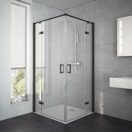 HSK Atelier Plan Dusche mit Eckeinstieg - 2 Drehtüren und 2 Festelemente